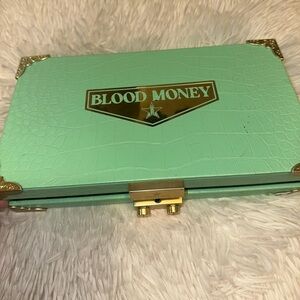 Jeffree Star Blood Money Eyeshadow Palette - Mint Green and Gold